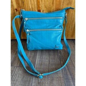 Wise Owl Turquoise Green Nappa Crossbody Purse NWOT